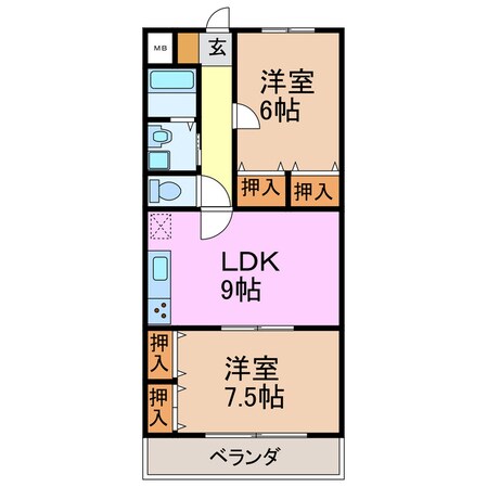 ファミール香の物件間取画像